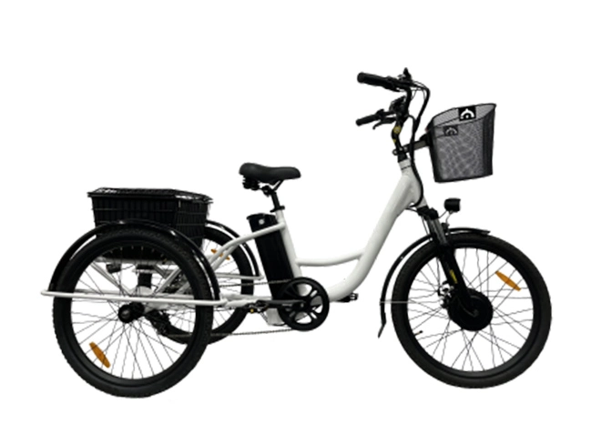 4 Inch 3 Wheel Electric Bicycle with Basket-2.webp