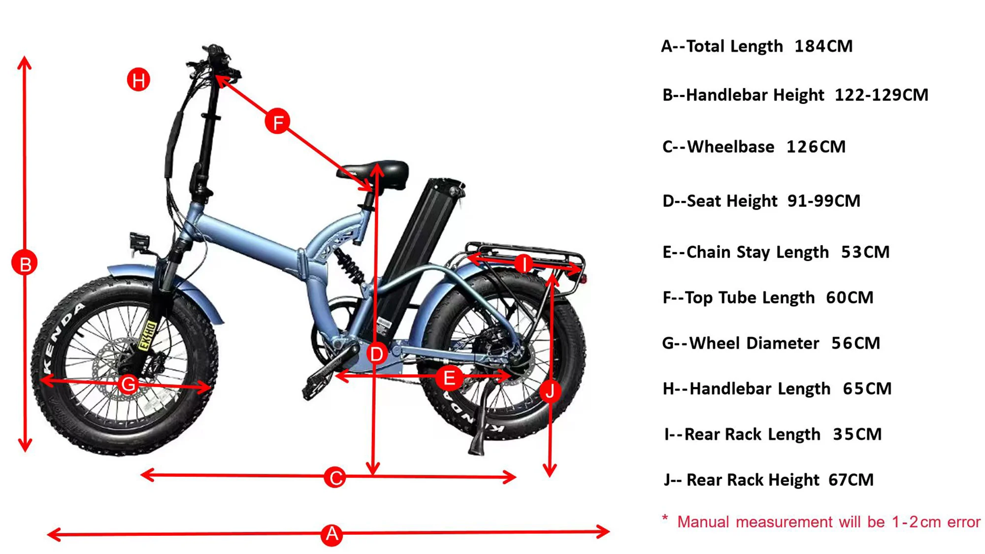 Geometrie der vollen Aufhängung Fat Tire Ebike