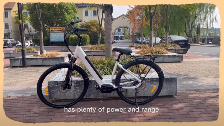 Mid Motor Electric City Bike mit Gürtel antrieb