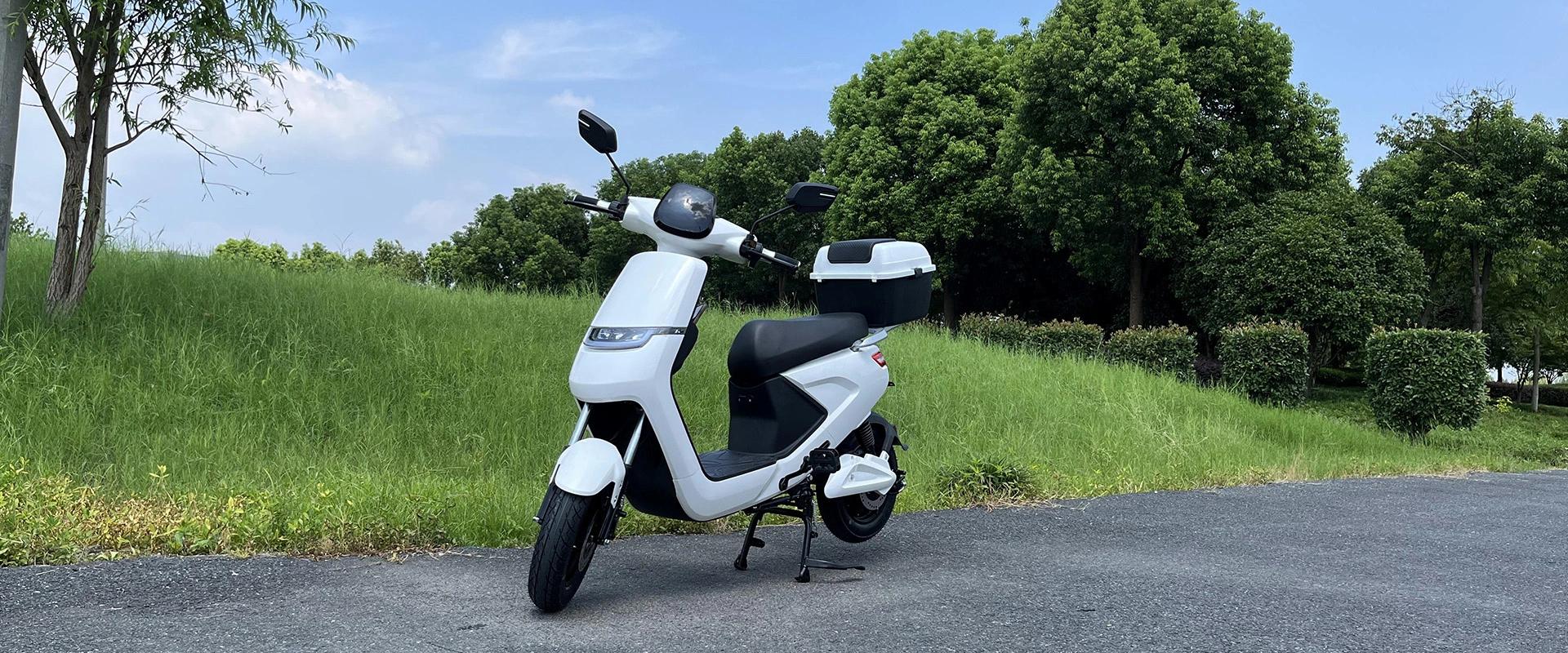 Elektrisches Moped mit Pedalen