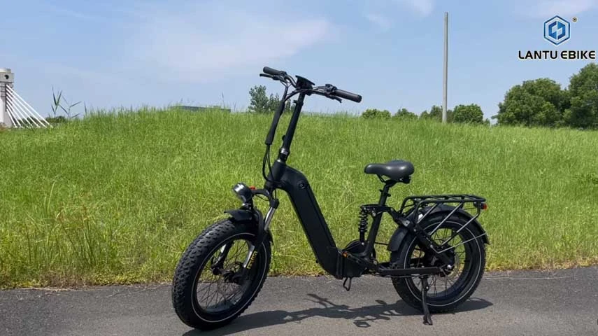 Fat Tire Falt-Ebike mit Gates-Riemen antriebs system neu eingetroffen